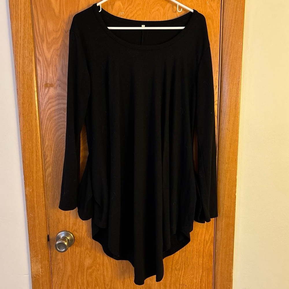 long sleeve black dress- medium